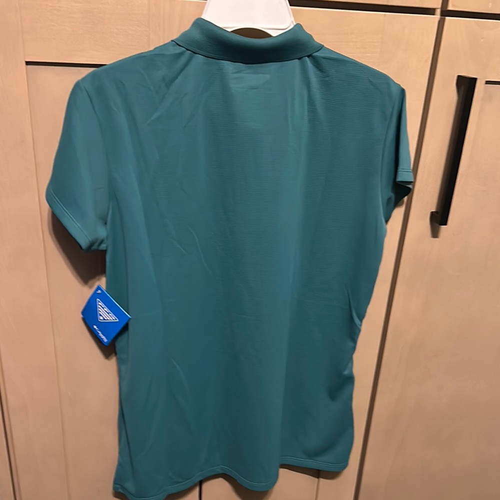 Columbia Teal Polo Shirt - Picture 3 of 4